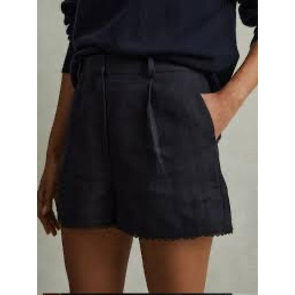 Reiss | Raffia Linen Shorts - Picture 3 of 11